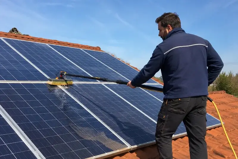 Nettoyage et entretien de panneaux solaires à Briatexte